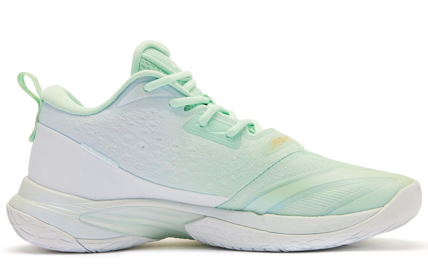 QIAODAN Wind Blade Fly By Q KUNGFU LIGHT Cushioning Slip Resistant Low top Basketball Shoes Men’s Green White