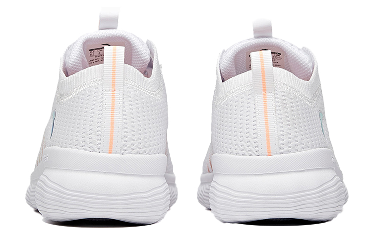ANTA Training Shoes Women's Low Top Anta White/Fluorescent Sunset Orange
