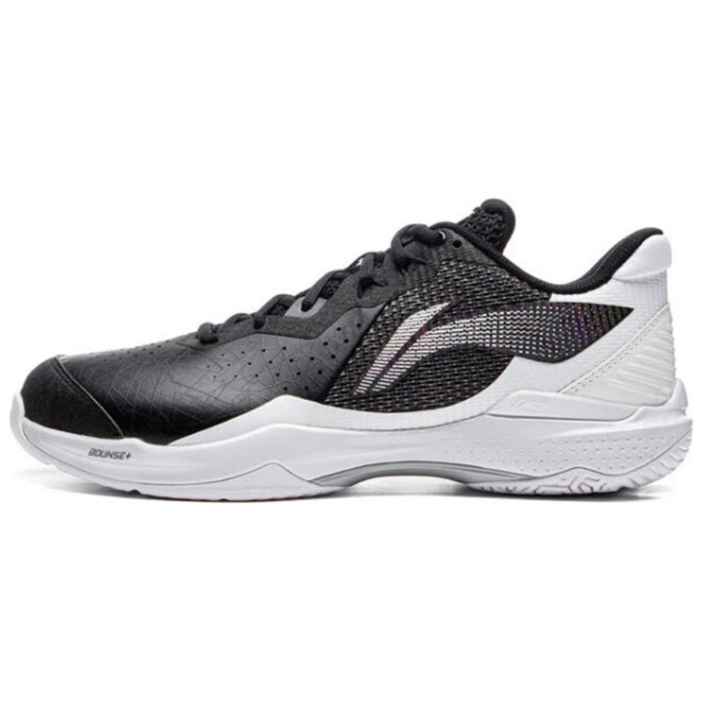 Li Ning Thunder Synthetic Leather Comfortable And Trendy Cushioning, Wear Resistant Low top Badminton Shoes Men’s