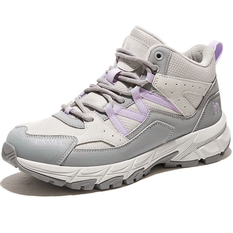 CAMEL Dragon Fleece Lined, Versatile Comfortable Slip Resistant Abrasion Resistant High top Outdoor Shoes Women’s