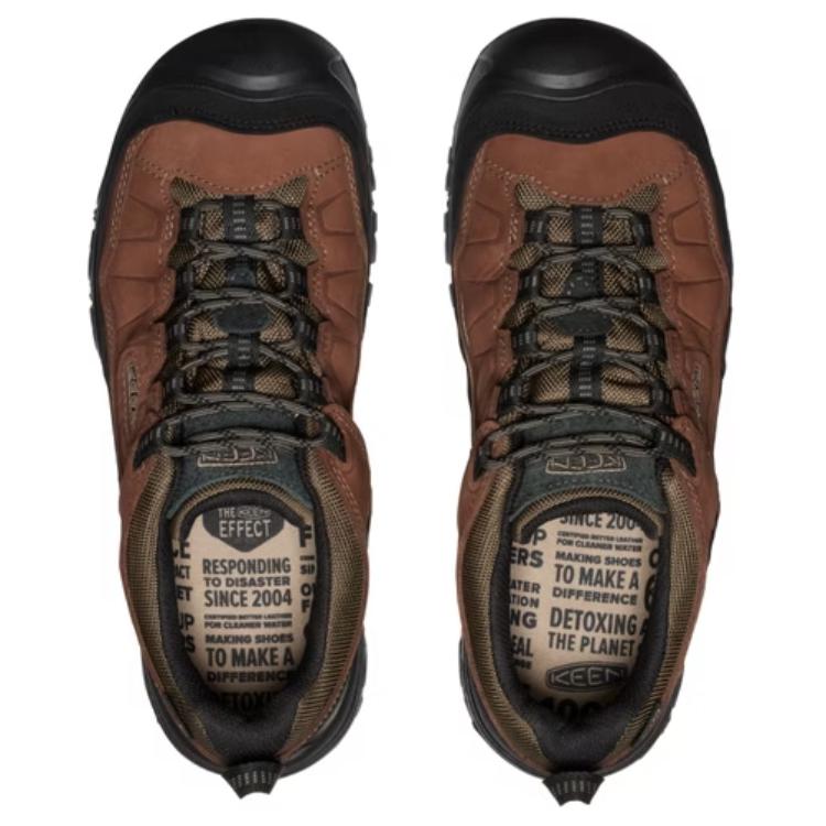 Keen Targhee 4 Cushioning Slip Resistant Abrasion Resistant Coverage Low top Hiking Shoes Men’s Brown Black
