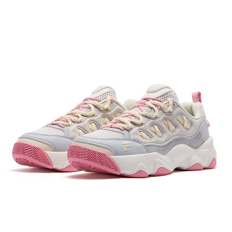 FILA FUSION WATERBEAR Bear Paw Shoes Low top Basketball Shoes Women’s Fragrant Snow White Moon Stone Gray