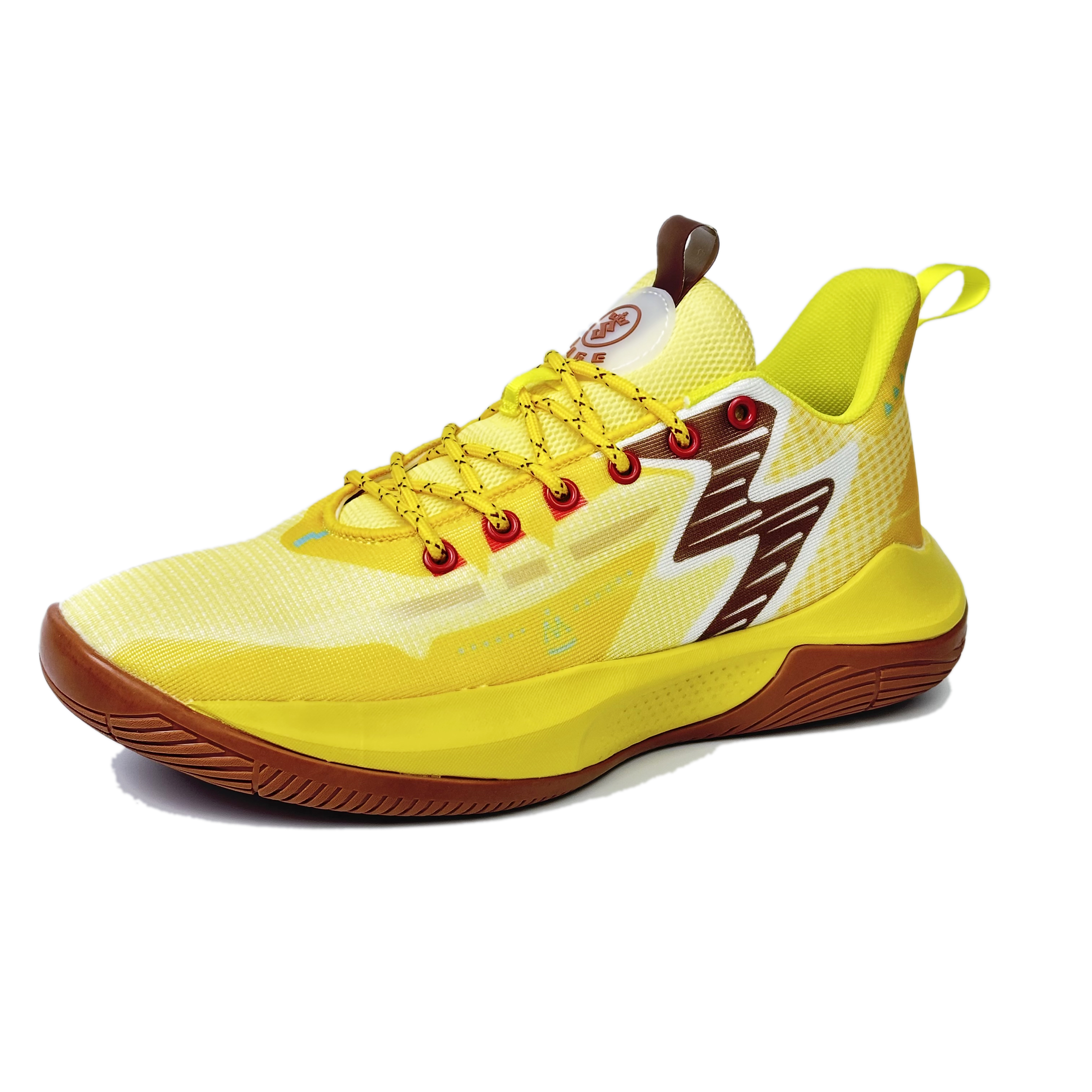BAGE Mesh Low top Basketball Shoes Unisex Lemon