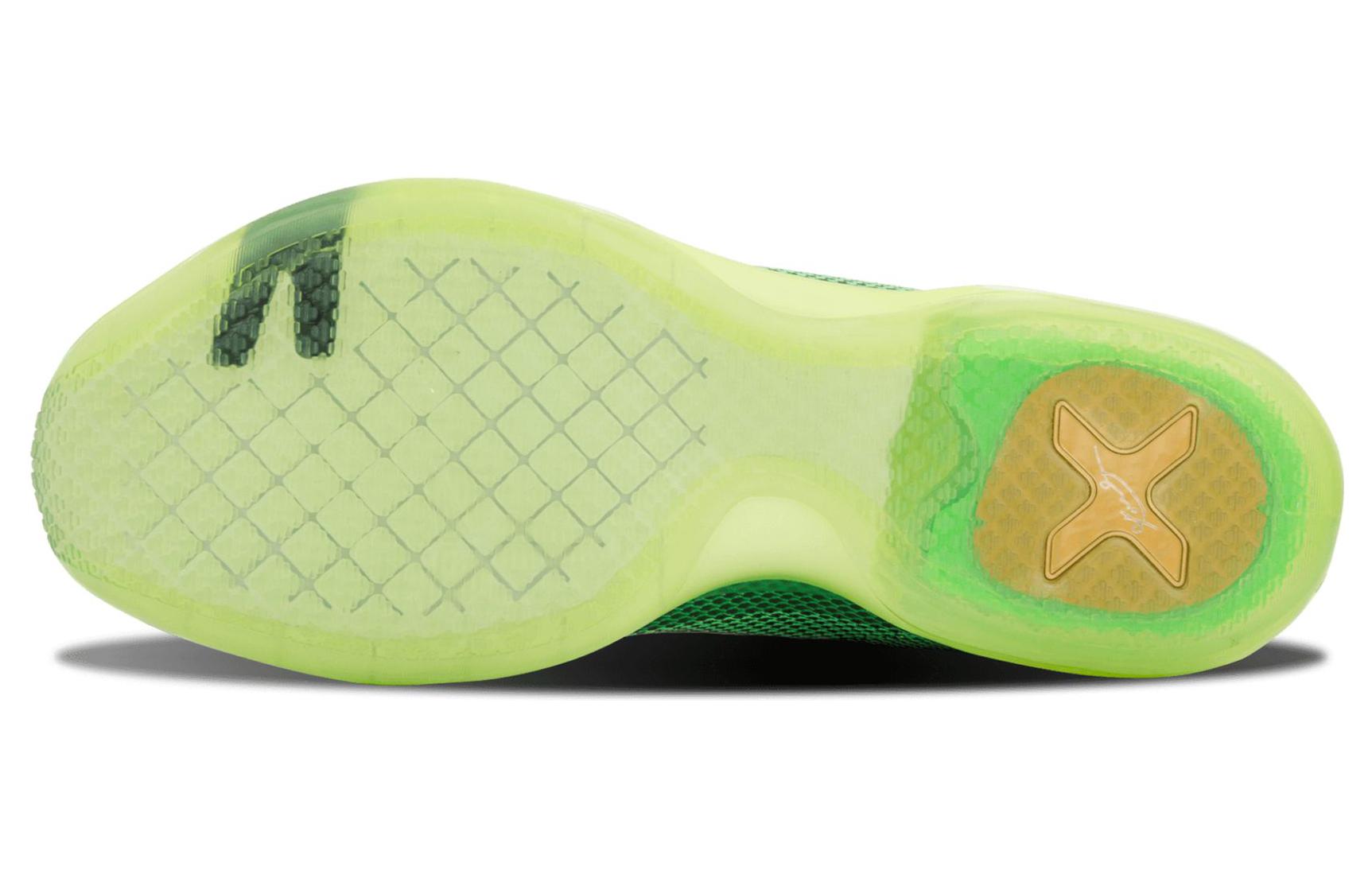 Мужские кроссовки Nike Kobe 10 Vino (зеленые) — 毒绿/红杉/绿 — фото 5