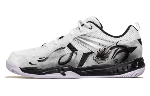 Li Ning Koba Cushioning Abrasion Resistant Breathable Low top Badminton Shoes Men's Dragon Wandering