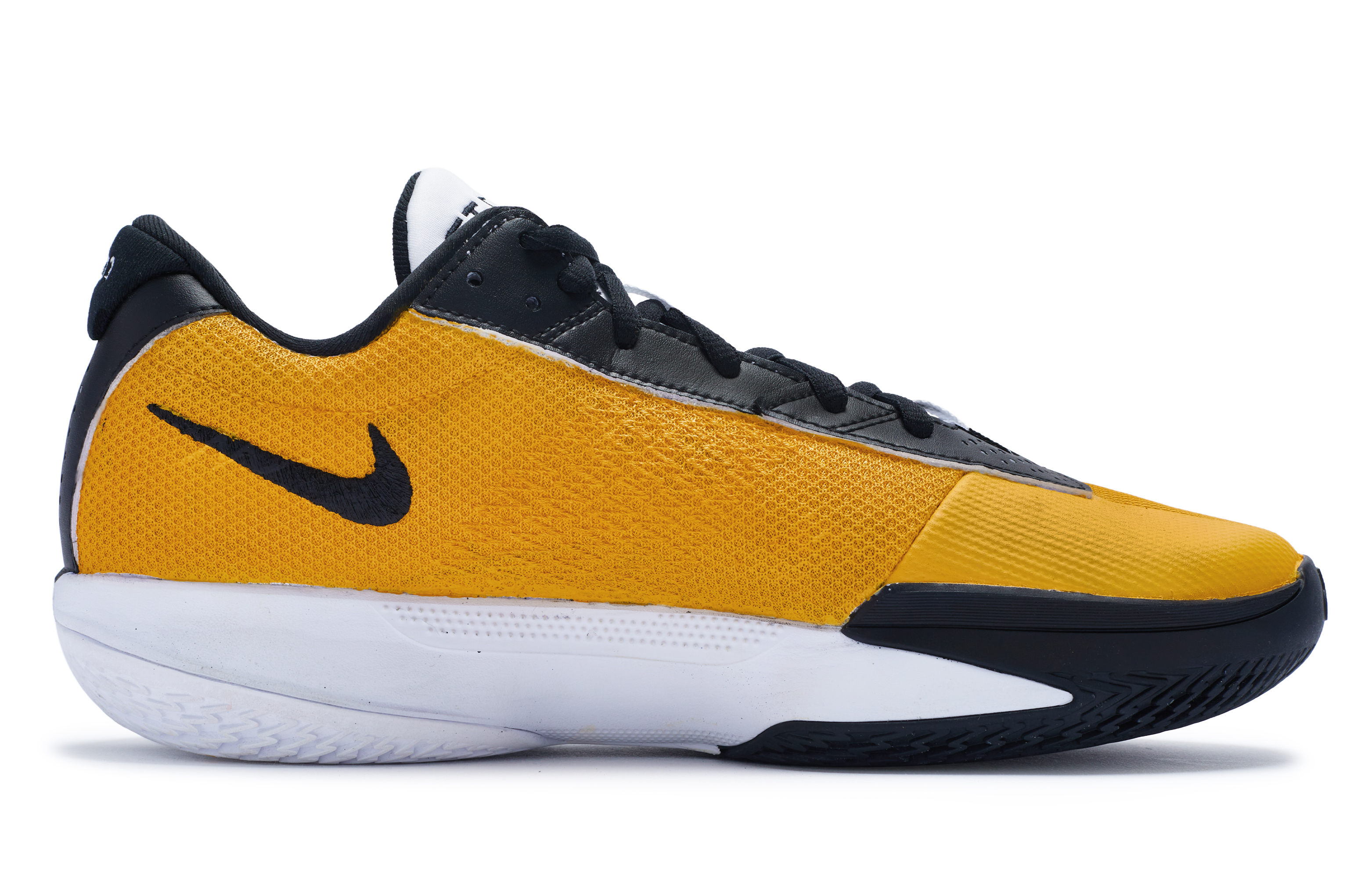 Nike Air Zoom G.T. Cut Academy Cushioning Abrasion Resistant Breathable Low top Basketball Shoes Men’s Black Yellow