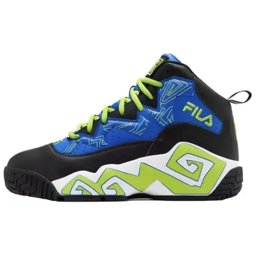 FILA Mashburn High top Basketball Shoes Unisex Blue Black