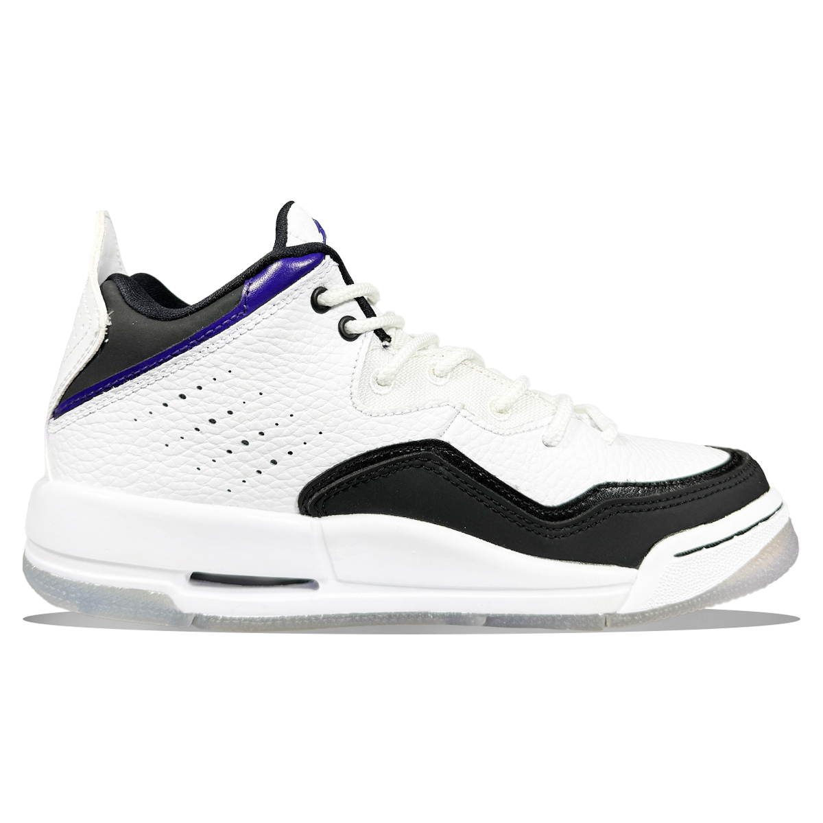 Jordan Courtside 23 Cushioning Slip Resistant Mid top Vintage Basketball Shoes Women’s Black White