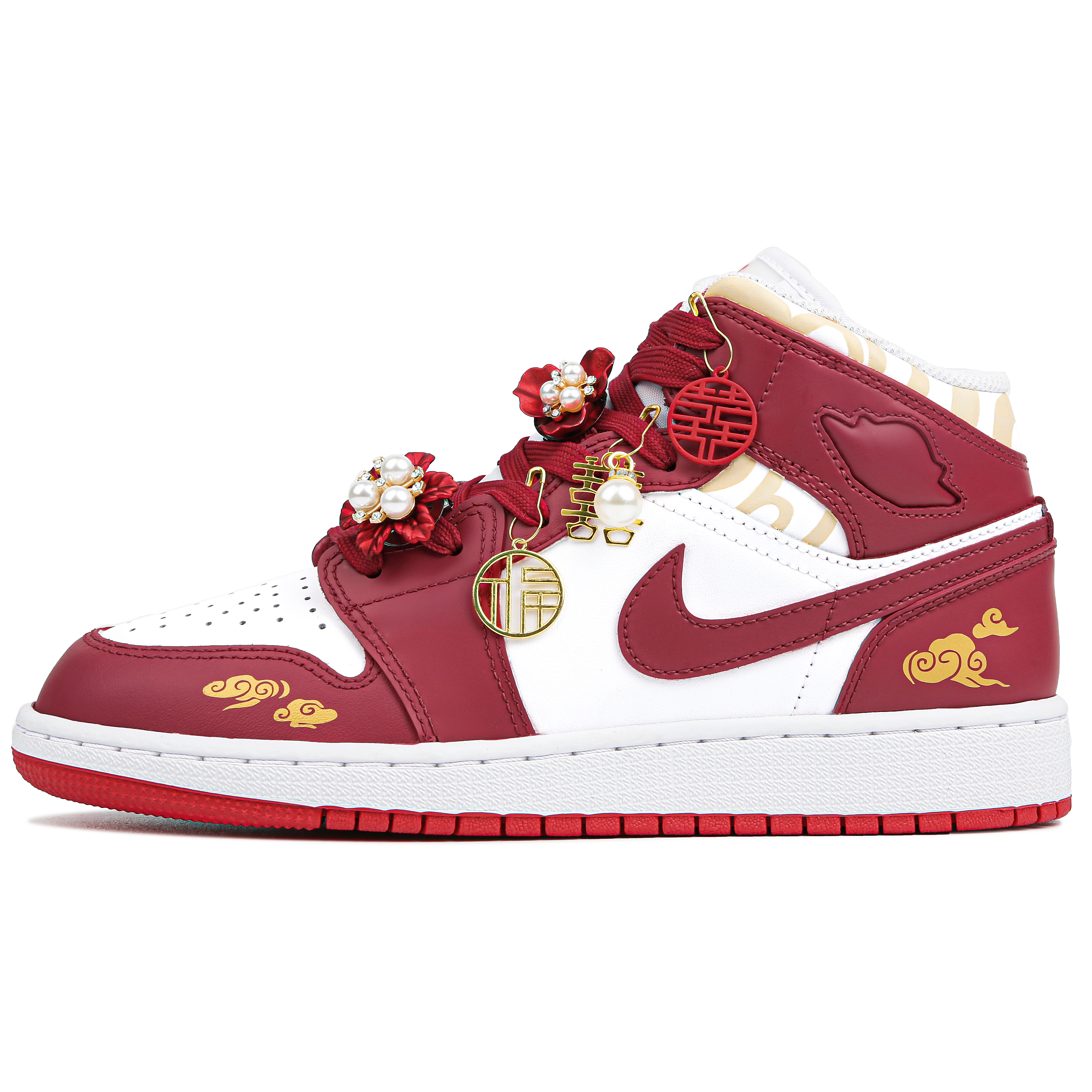 Jordan Air Jordan 1 High top Vintage Basketball Shoes GS Red