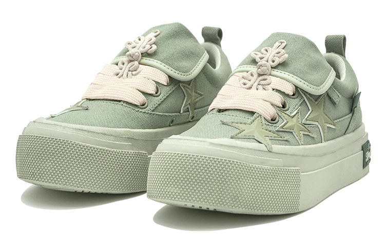 KAALIXTO Slip Resistant Abrasion Resistant Low top Canvas Shoes Unisex Green