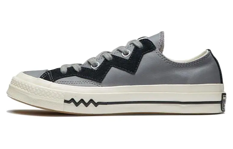 Converse Chuck 1970s Leather Low Top Grey Black Women's