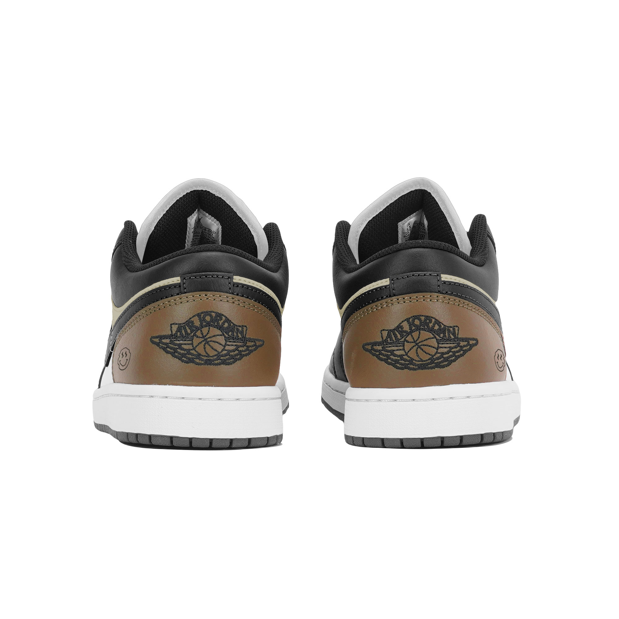 Jordan Air Jordan 1 Slip Resistant Abrasion Resistant Low top Vintage Basketball Shoes Unisex Coffee