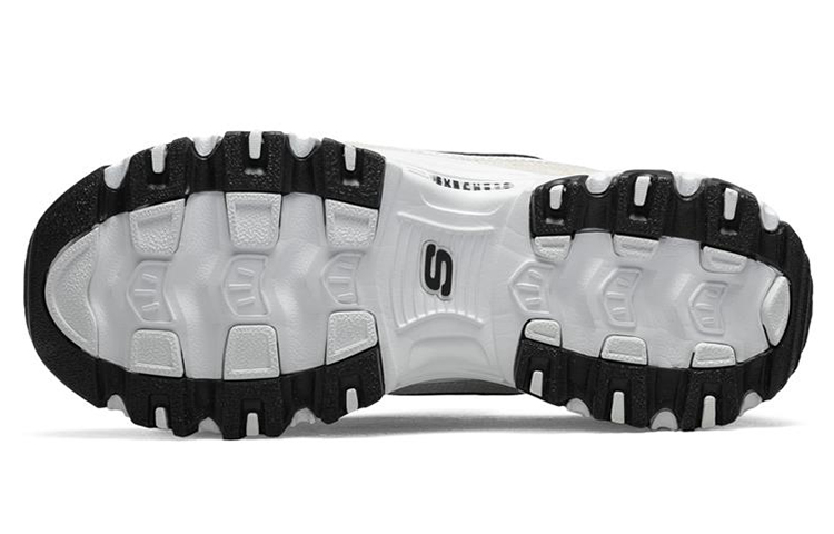 Женские кроссовки Skechers D'LITES 1.0 (белый / светло-серый) — фото 5