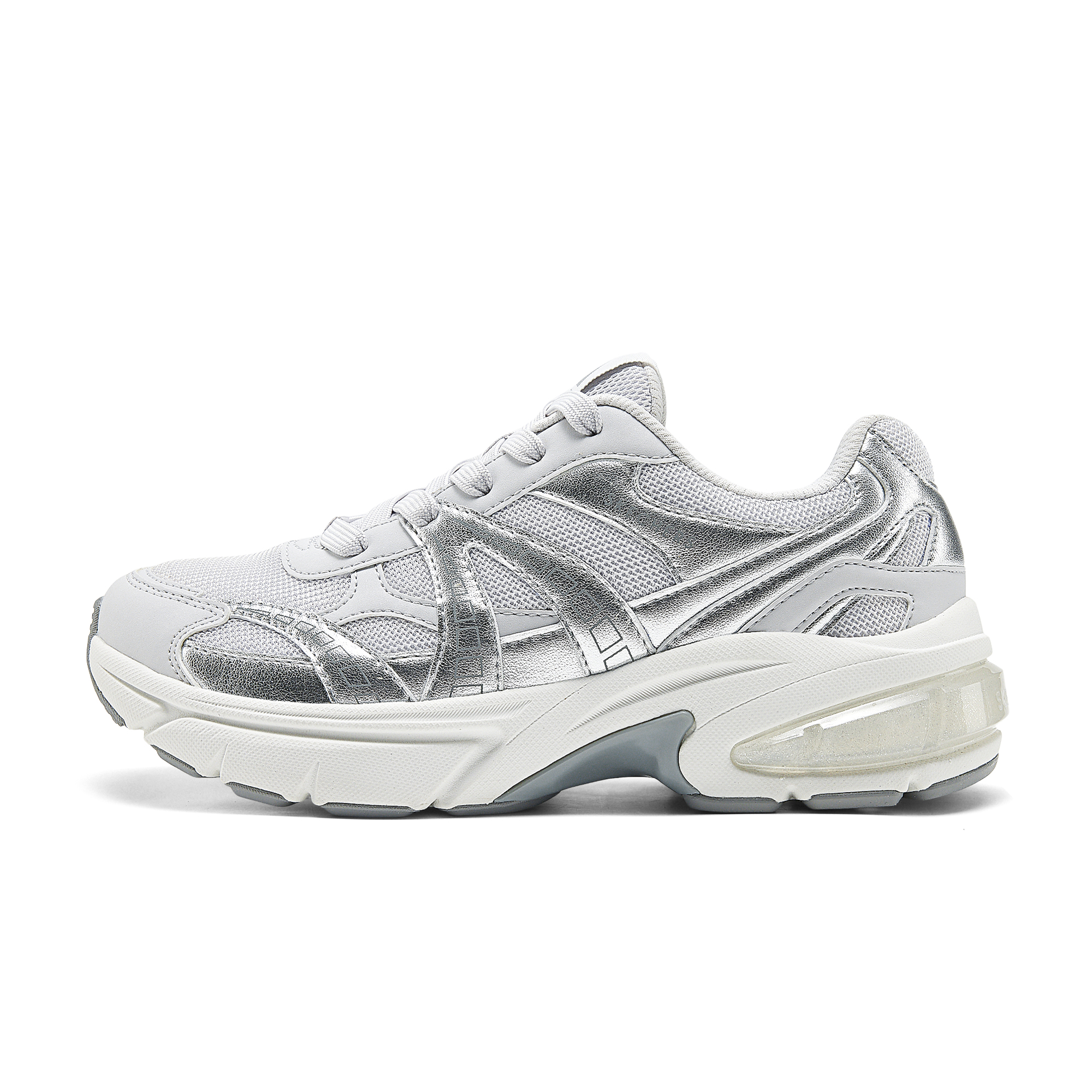 Женские кроссовки Skechers Skechers SHADOW (серо-серебристые)