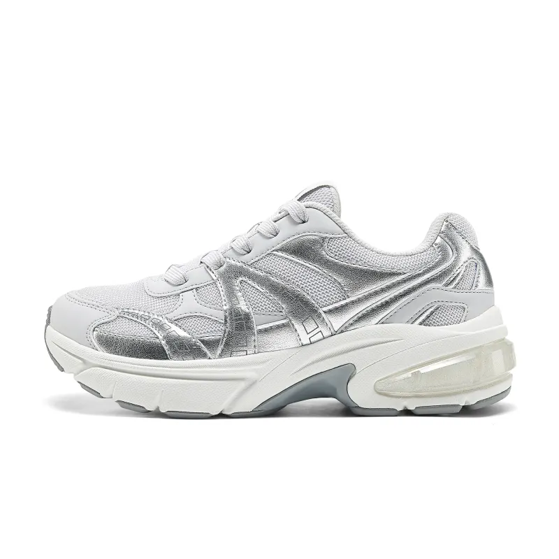 Skechers SHADOW Low top Chunky Sneakers Women's Gray Silver