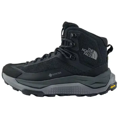 THE NORTH FACE FASTPACK Abrasion Resistant Waterproof Balance Rebound Grip Mid top Hiking Shoes Women's Cosmic Black