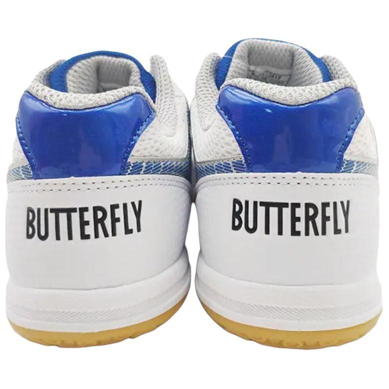 Butterfly Breathable, Lightweight Coverage Low top Training Shoes Unisex White Blue