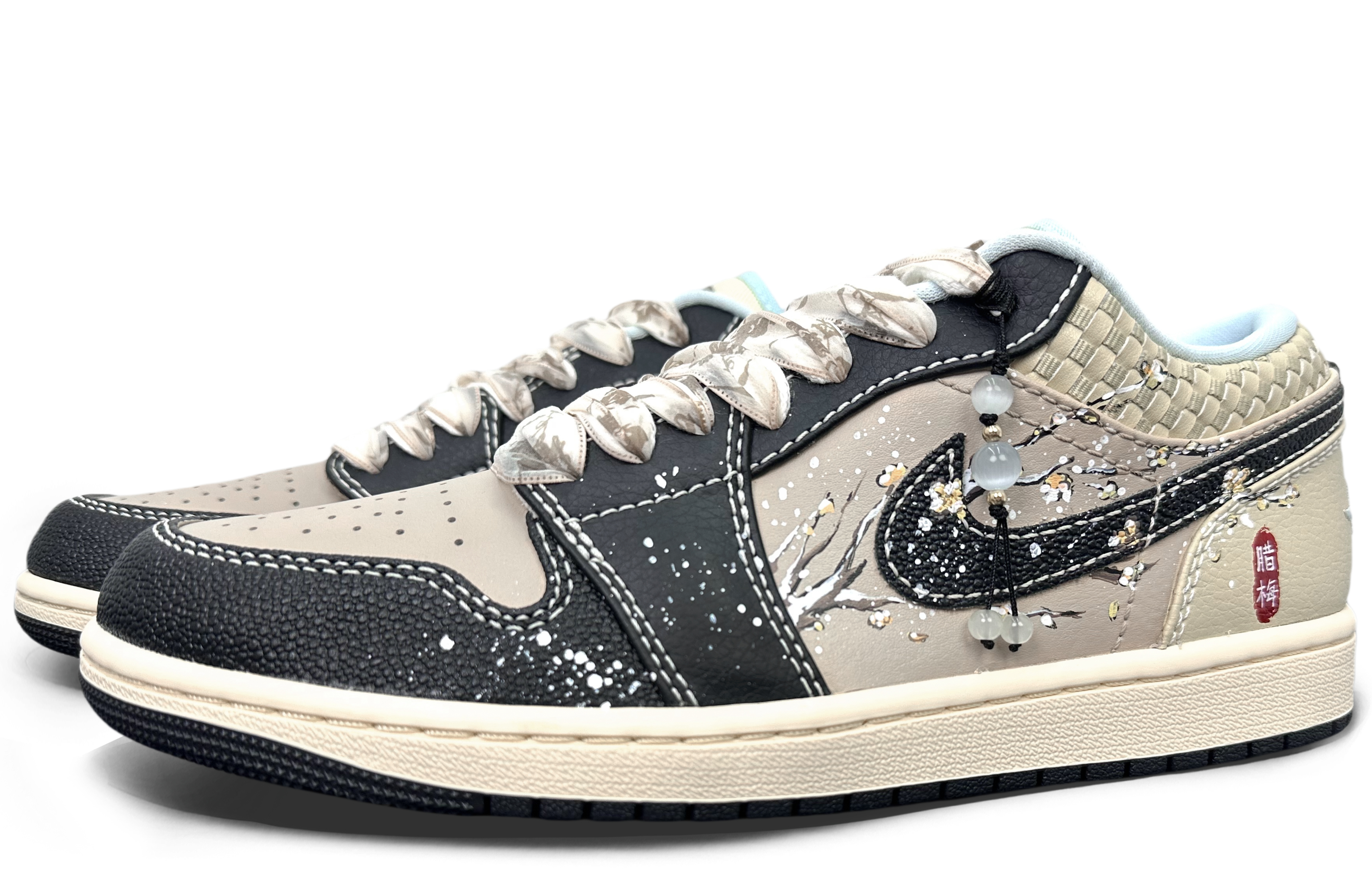 Jordan Air Jordan 1 Slip Resistant Slip Resistant Low top Vintage Basketball Shoes Men’s Ecru