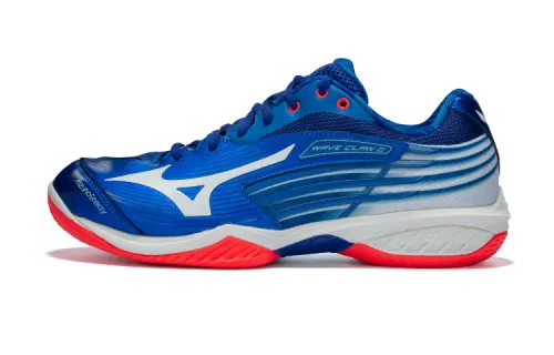 Mizuno Wave Claw Badminton Shoes Unisex Low Top Blue/White