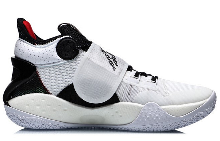 Li Ning SONIC 9 Cushioning Slip Resistant Mid top Basketball Shoes Unisex White PE Sponsor Edition