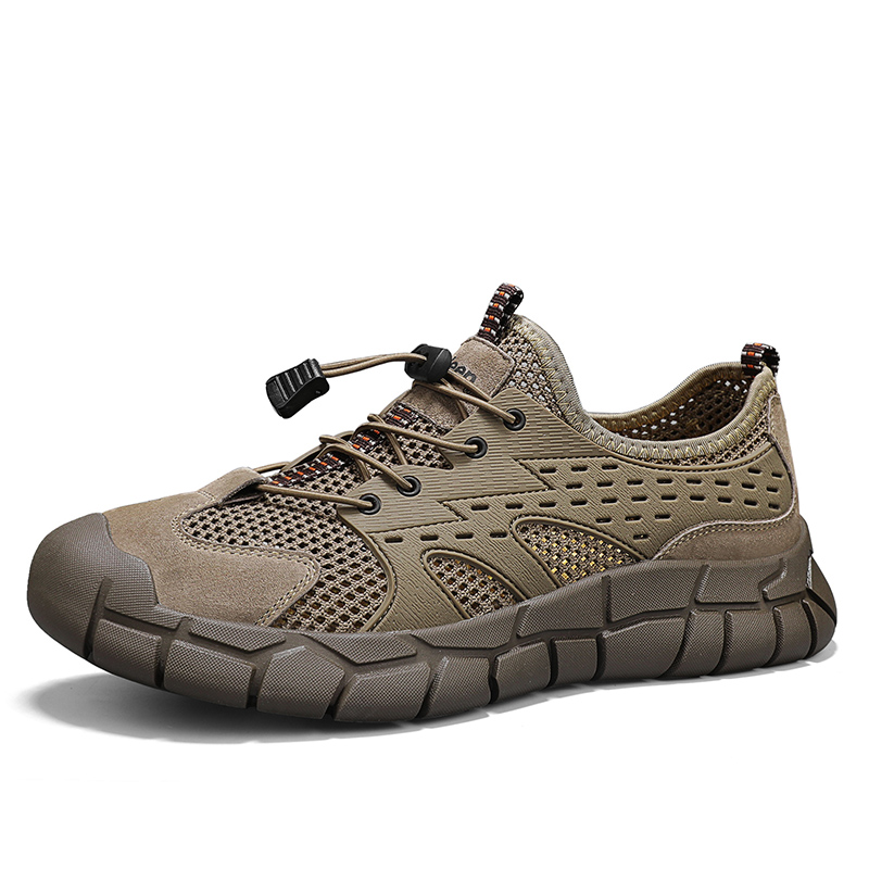 Jeep Textile, Pigskin Slip Resistant, Breathable, Lightweight Low top Hiking Shoes Men’s