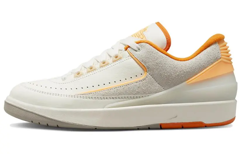 Jordan Air Jordan 2 Low Craft 'Melon Tint' Muskmelon Low top Vintage Basketball Shoes Men's Gray White Orange