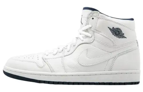 Jordan Air Jordan 1 Retro Japan White Comfortable High Top Retro Basketball Shoes Men's White 2001 Edition