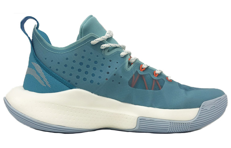 Li Ning SONIC 8 Cushioning Slip Resistant Abrasion Resistant Low top Basketball Shoes Men’s Blue