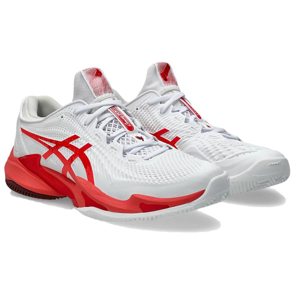 ASICS Court Ff 3 Novak Clay White Electric Red
