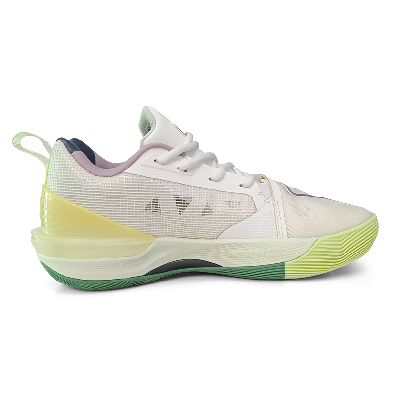 PEAK Basketball Shoes Men’s Low Top Super Light White/Green