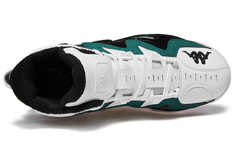 Kappa Textile, Synthetic Leather Cushioning Slip Resistant Abrasion Resistant High top Vintage Basketball Shoes Unisex