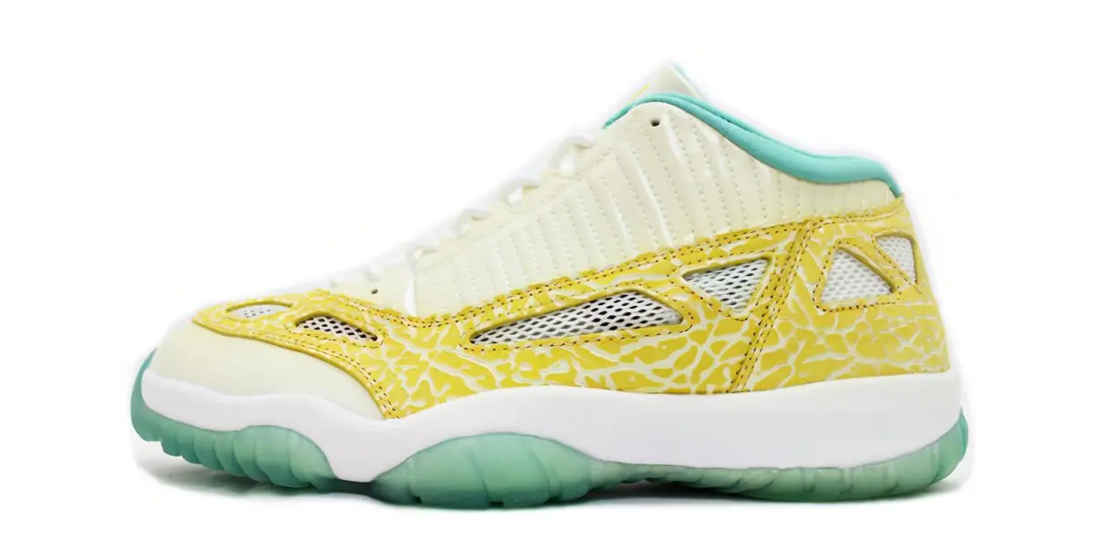 Jordan Air Jordan 11 Retro Low IE Azure 2007 Low top Vintage Basketball Shoes Men's Blue White