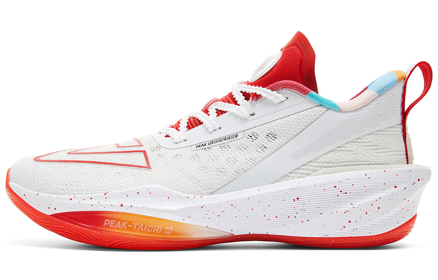 PEAK Cushioning Slip Resistant Abrasion Resistant Rebound Anti Twist Low top Basketball Shoes Men’s Baymax Red
