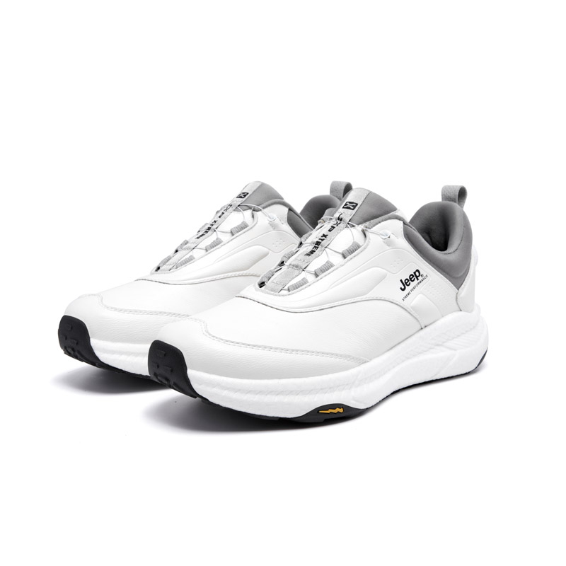 Jeep Athletic Shoes Low top Mountaineering Hiking Shoes Men’s Ivory White
