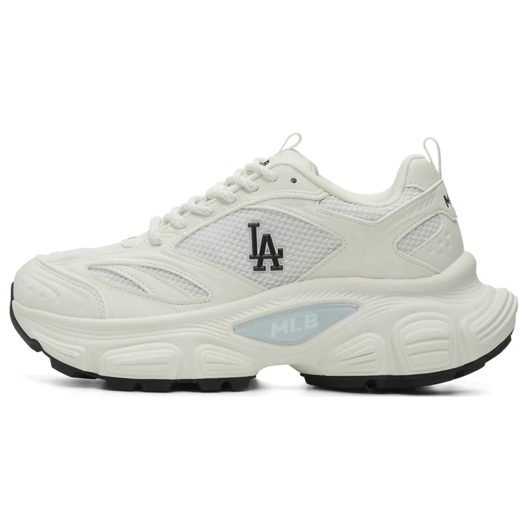 MLB Los Angeles Dodgers Textile, Synthetic Leather Low top Chunky Sneakers Unisex Ecru