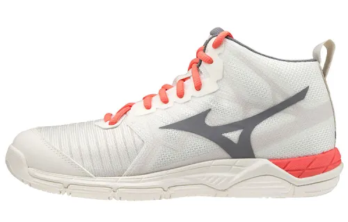 Mizuno Volleyball Shoes Women's Mid Top White/Orange/Black