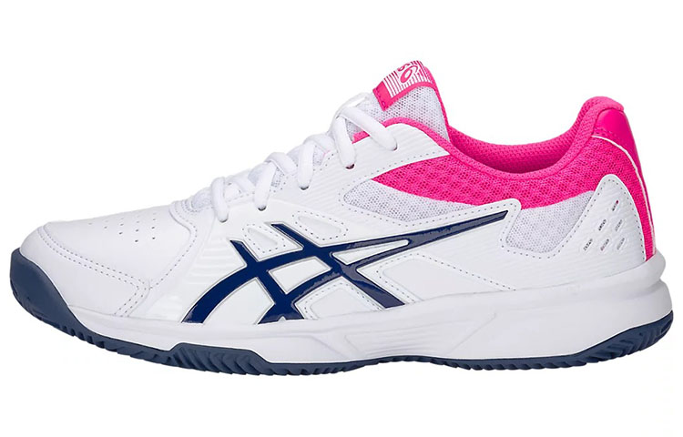 ASICS Court Slide Clay Fashion Abrasion Resistant Low top Tennis Shoes Women's White Pink