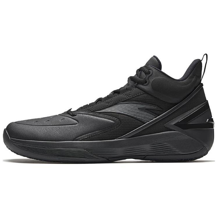 Anta Slip Resistant Coverage Abrasion Resistant High top Basketball Shoes Men’s Black