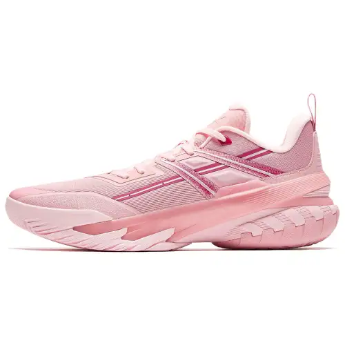 Anta Cushioning Slip Resistant Anti Rollover Low top Basketball Shoes Men's Pink