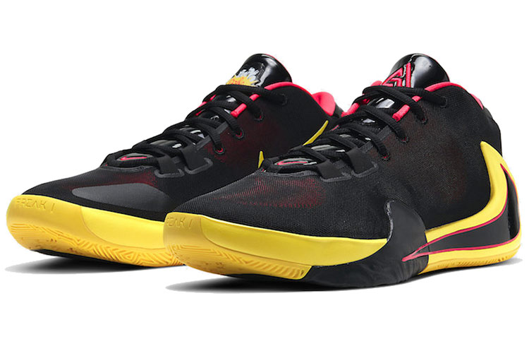 Мужские кроссовки Nike Freak 1 Zoom EP "Soul Glo" (черно-желтый) — Чёрныйжёлтый — фото 3