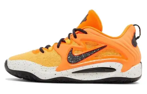 Nike KD 15 EYBL round toe, comfortable, shock-absorbing and wear-resistant, low-cut basketball shoes, men's style, yellow and black