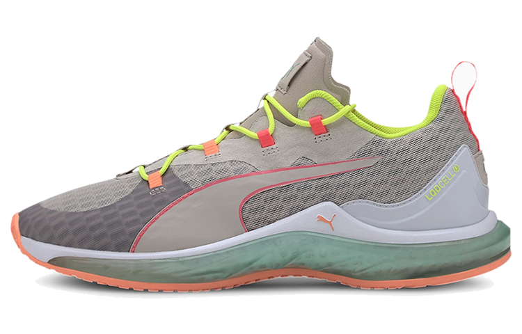 PUMA LQDCELL Training Shoes Women's Low Top Gray/White/Green/Pink