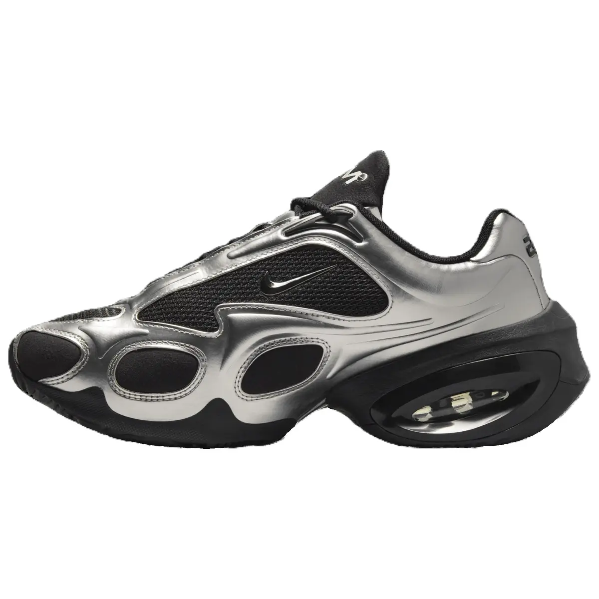 Nike Air Max Muse Rubber Breathable Low top Casual Shoes Women's Silver Black