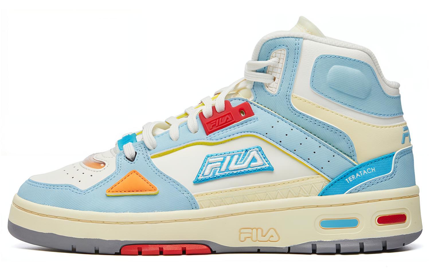 FILA FUSION Teratach Basketball Shoes Textile, Synthetic Leather Mid top Vintage Basketball Shoes Women’s