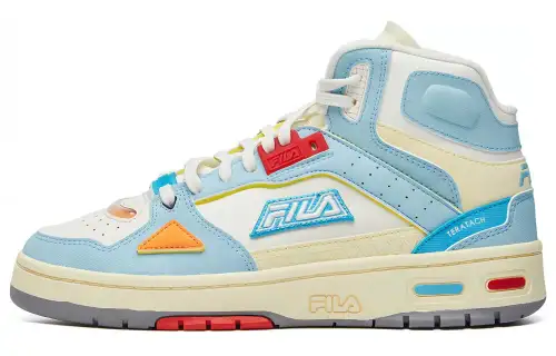 FILA FUSION Teratach Basketball Shoes Textile, Synthetic Leather Mid top Vintage Basketball Shoes Women's