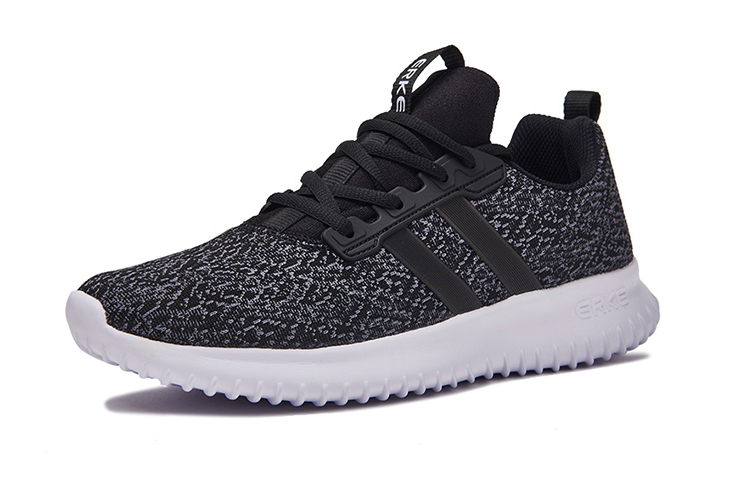 Erke Training Shoes Men’s Low Top Jet Black/Medium Gray