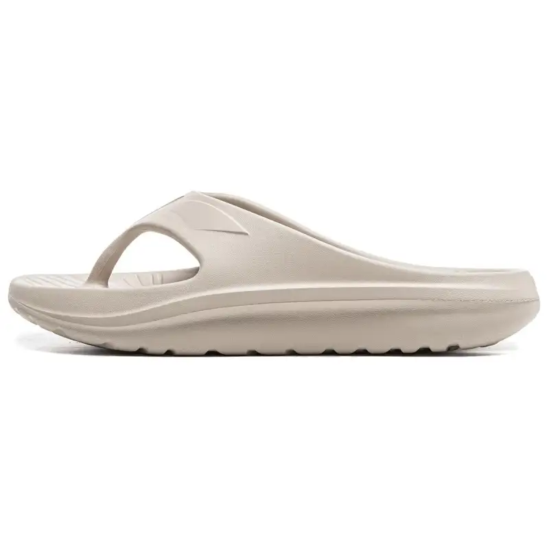 Li Ning Abrasion Resistant Slip Resistant Abrasion Resistant Slip Resistant Flip Flops Unisex Gray
