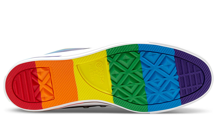Кеды Converse Chuck Taylor All Star Pride (черный) — Чёрный / синий / зелёный / фиолетовый — фото 5