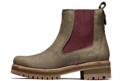 Timberland Courmayeur Valley Chelsea Boots 'Olive Nubuck' Women's