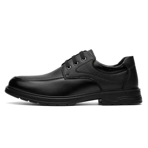 Warrior, business casual, simple and versatile, lightweight thick sole, increased wear resistance, formal leather shoes, men's style